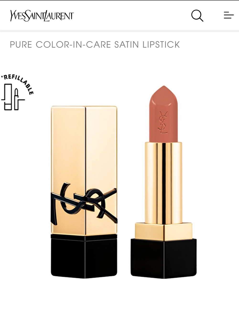Yves Saint Laurent Rouge Pur Couture Nu Muse 1.3g